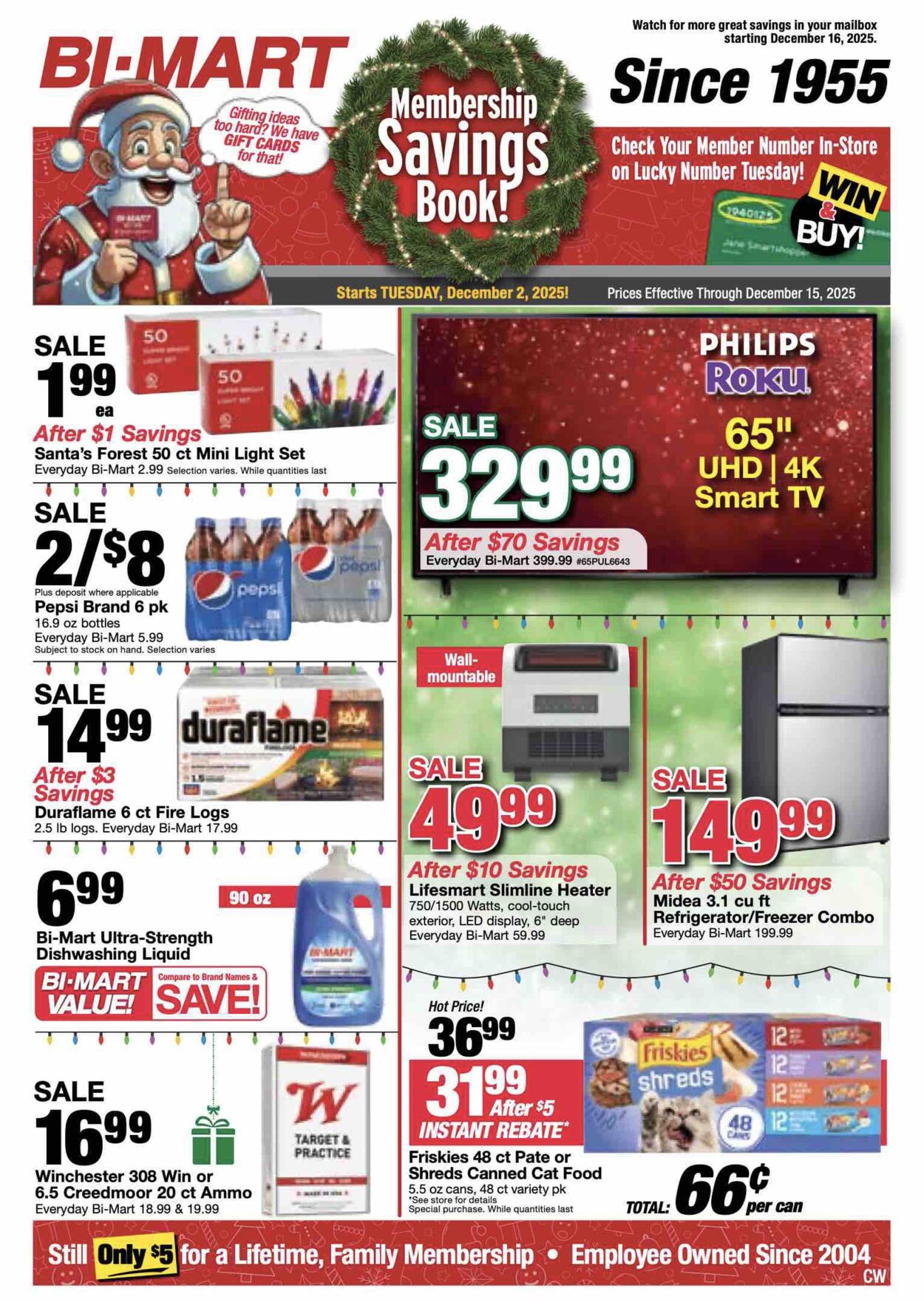 Weekly ad Bi-Mart 12/09/2025 - 12/23/2025