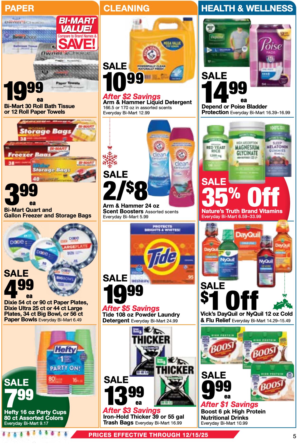 Weekly ad Bi-Mart 12/09/2025 - 12/23/2025