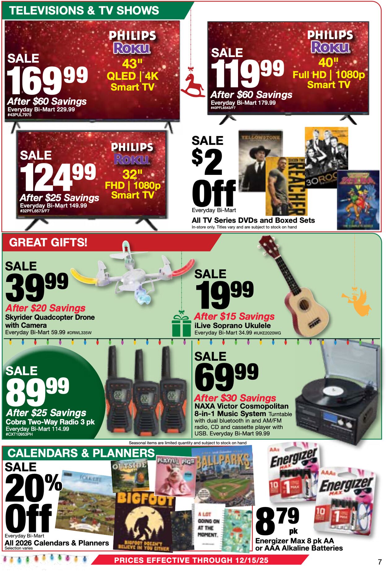Weekly ad Bi-Mart 12/09/2025 - 12/23/2025