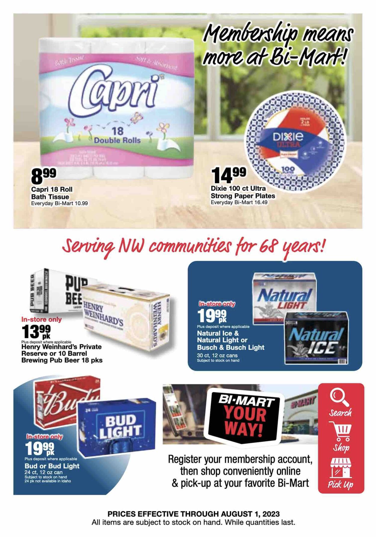 Weekly ad Bi-Mart 07/26/2023 - 08/03/2023