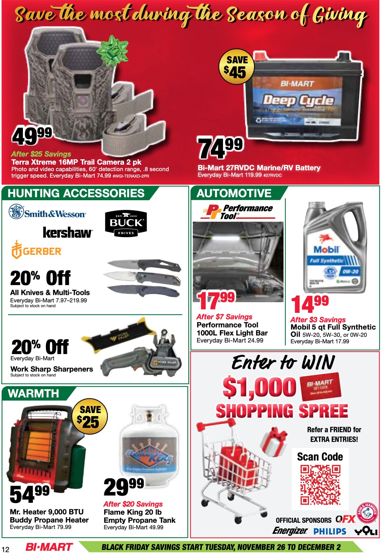 Weekly ad Bi-Mart 11/26/2024 - 12/02/2024