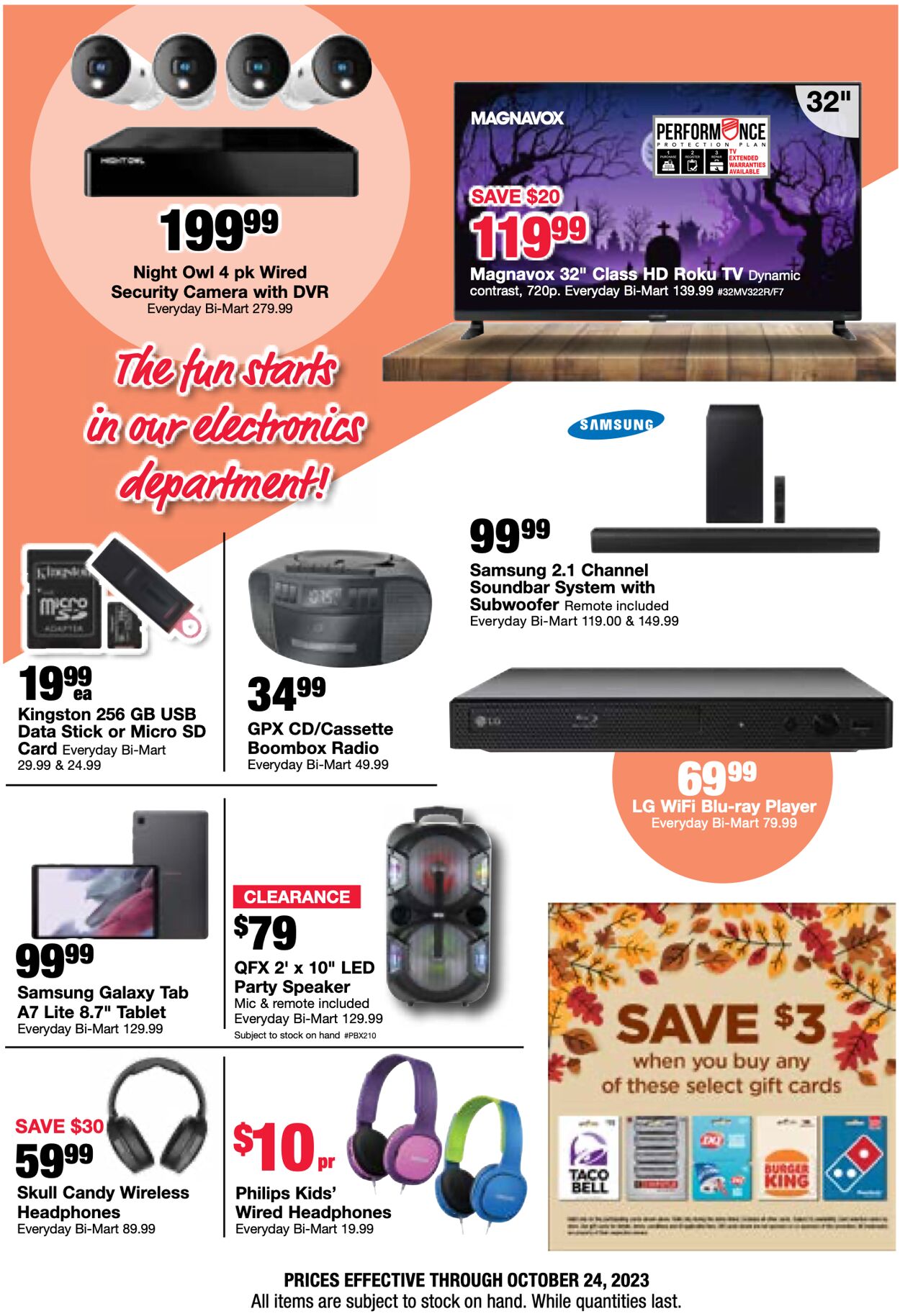 Weekly ad Bi-Mart 10/11/2023 - 10/24/2023