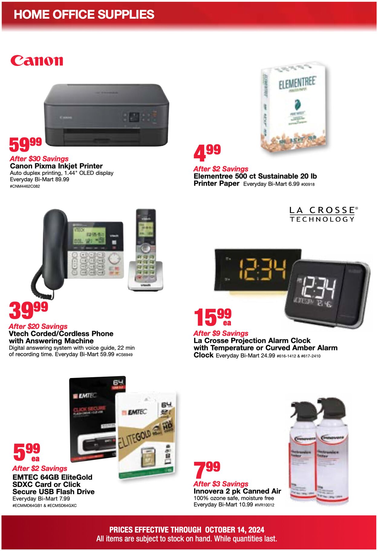 Weekly ad Bi-Mart 10/08/2024 - 10/14/2024