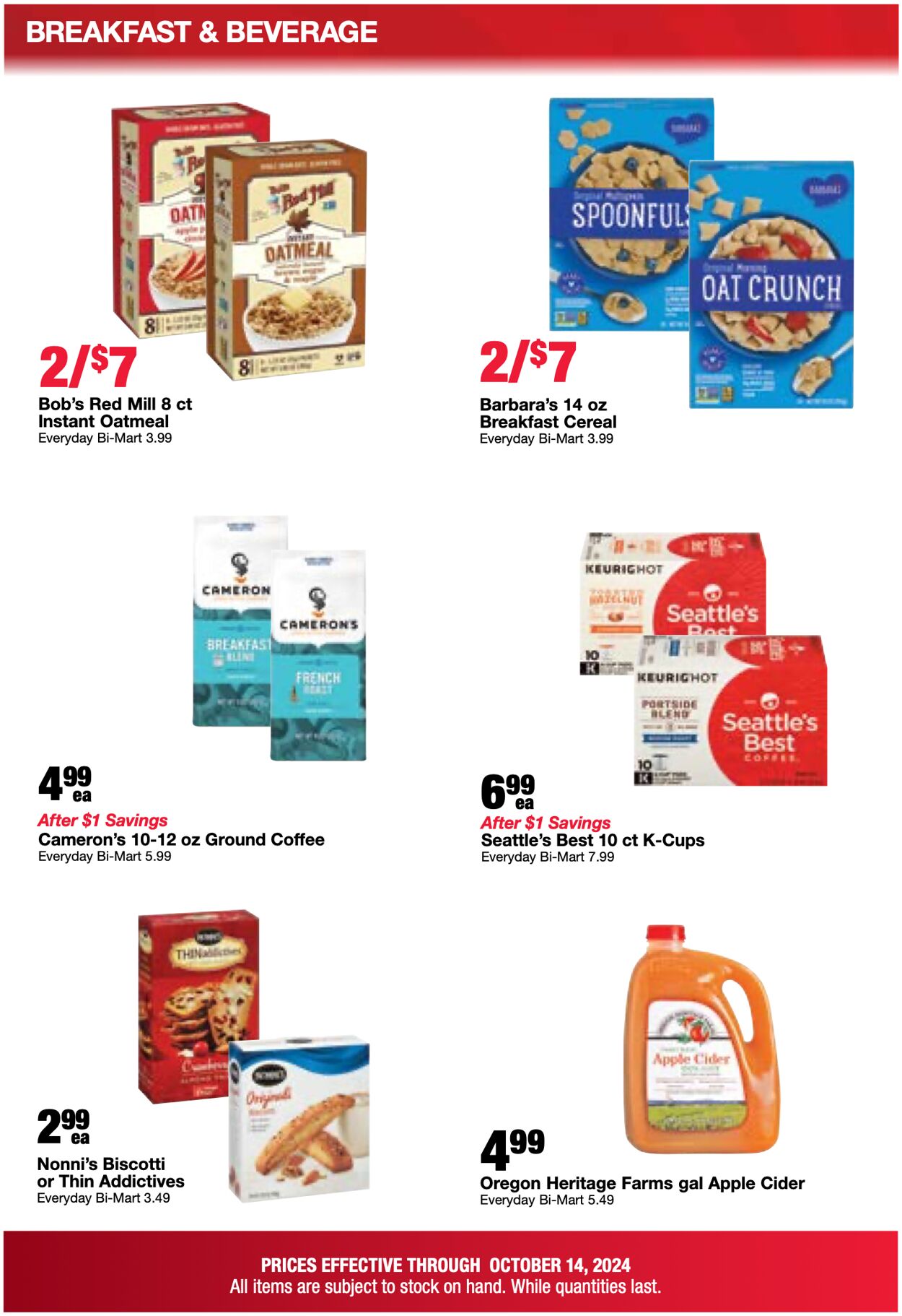 Weekly ad Bi-Mart 10/08/2024 - 10/14/2024