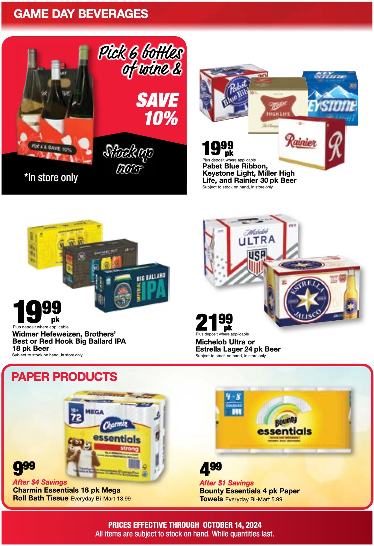 Weekly ad Bi-Mart 10/08/2024 - 10/14/2024