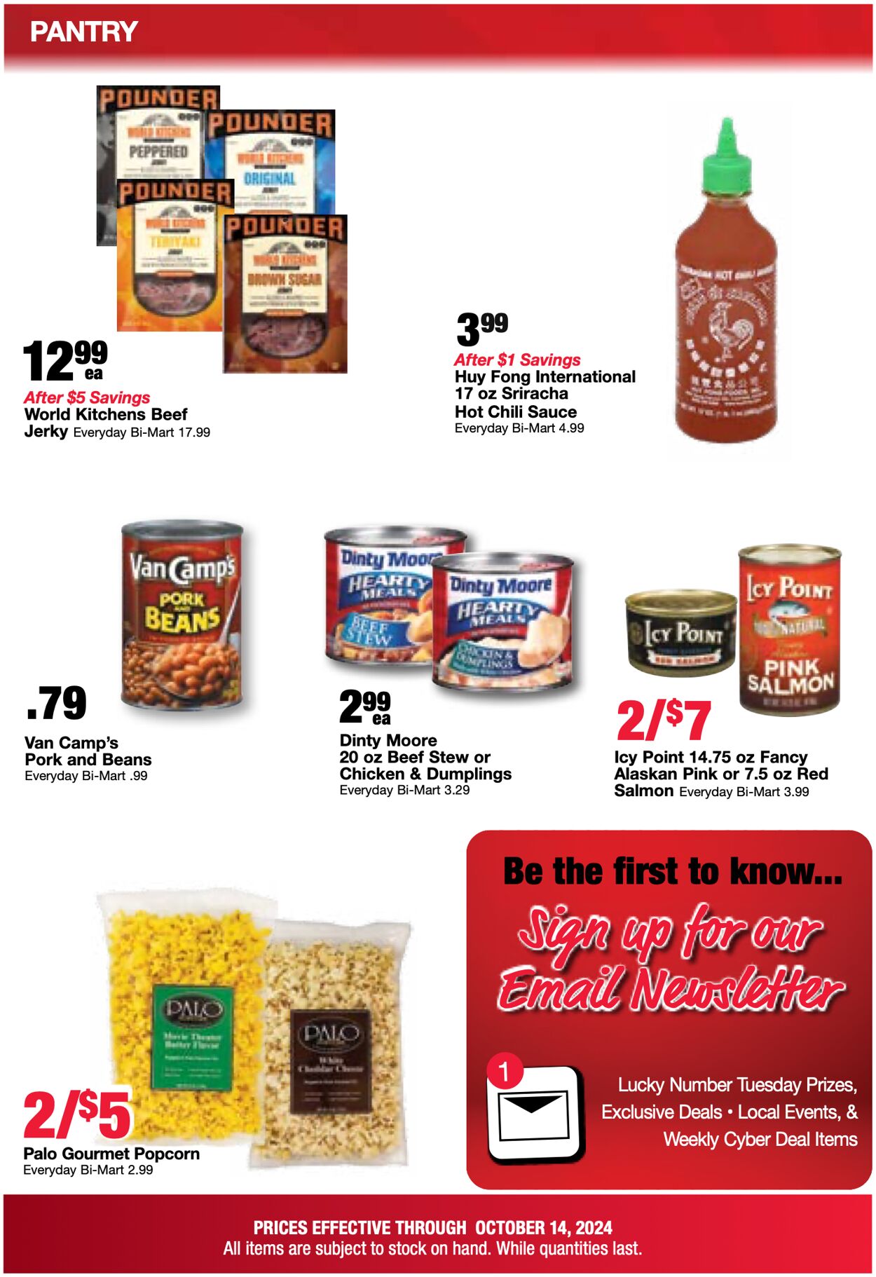 Weekly ad Bi-Mart 10/08/2024 - 10/14/2024