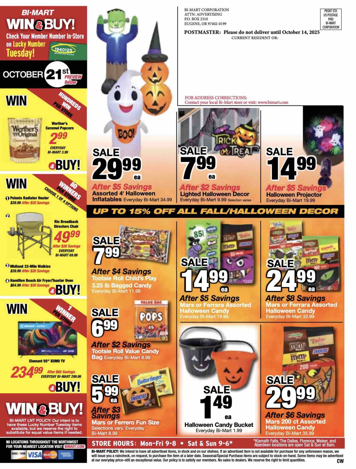 Weekly ad Bi-Mart 10/15/2025 - 10/29/2025