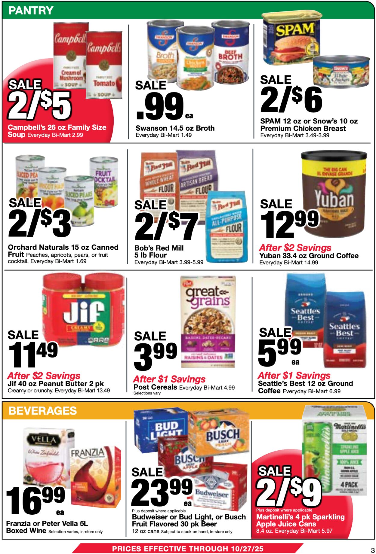 Weekly ad Bi-Mart 10/15/2025 - 10/29/2025