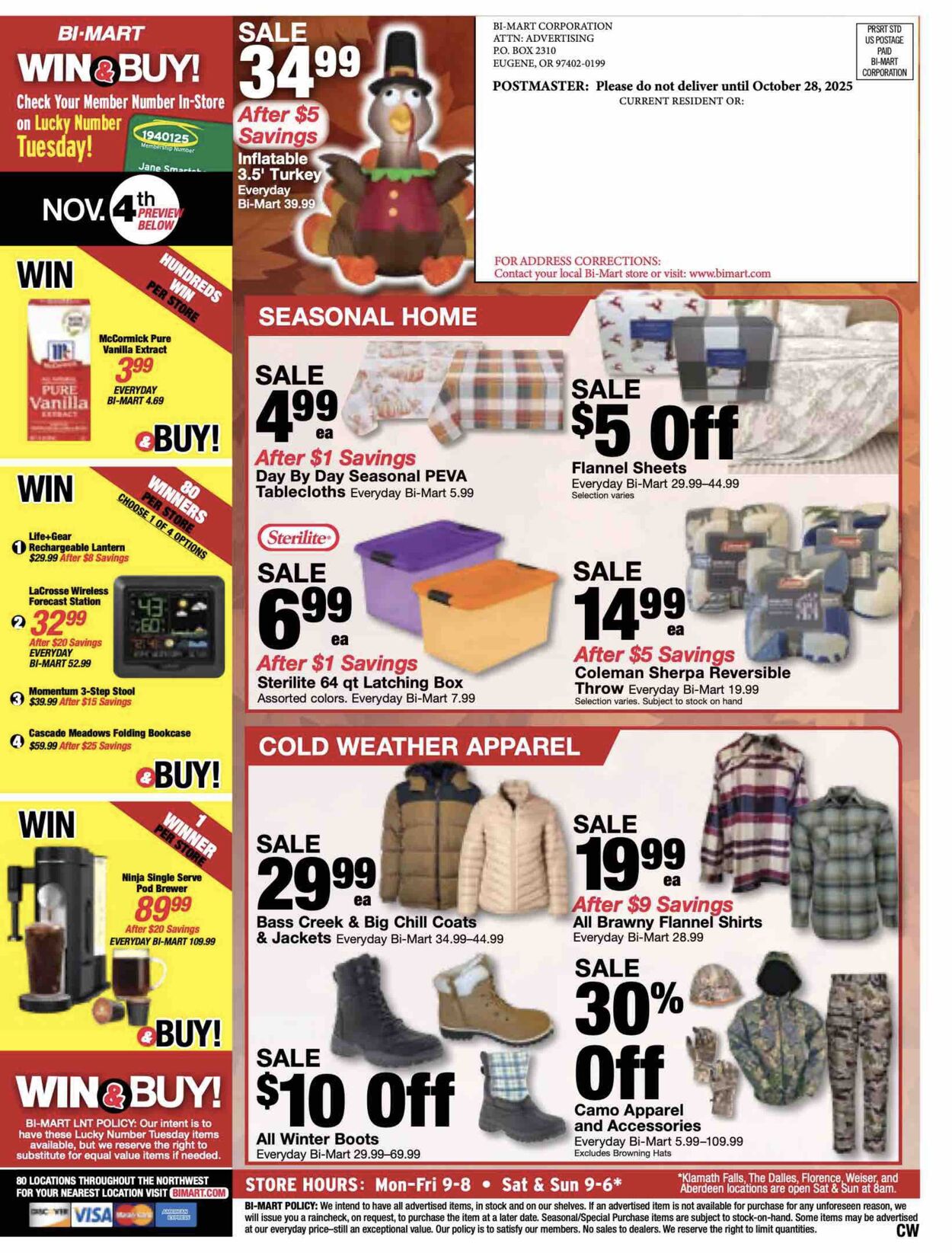 Weekly ad Bi-Mart 10/29/2025 - 11/05/2025
