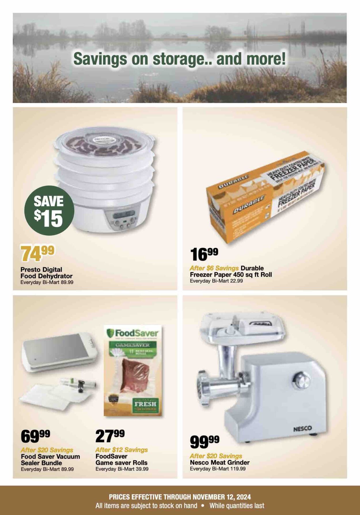 Weekly ad Bi-Mart 10/29/2024 - 11/12/2024