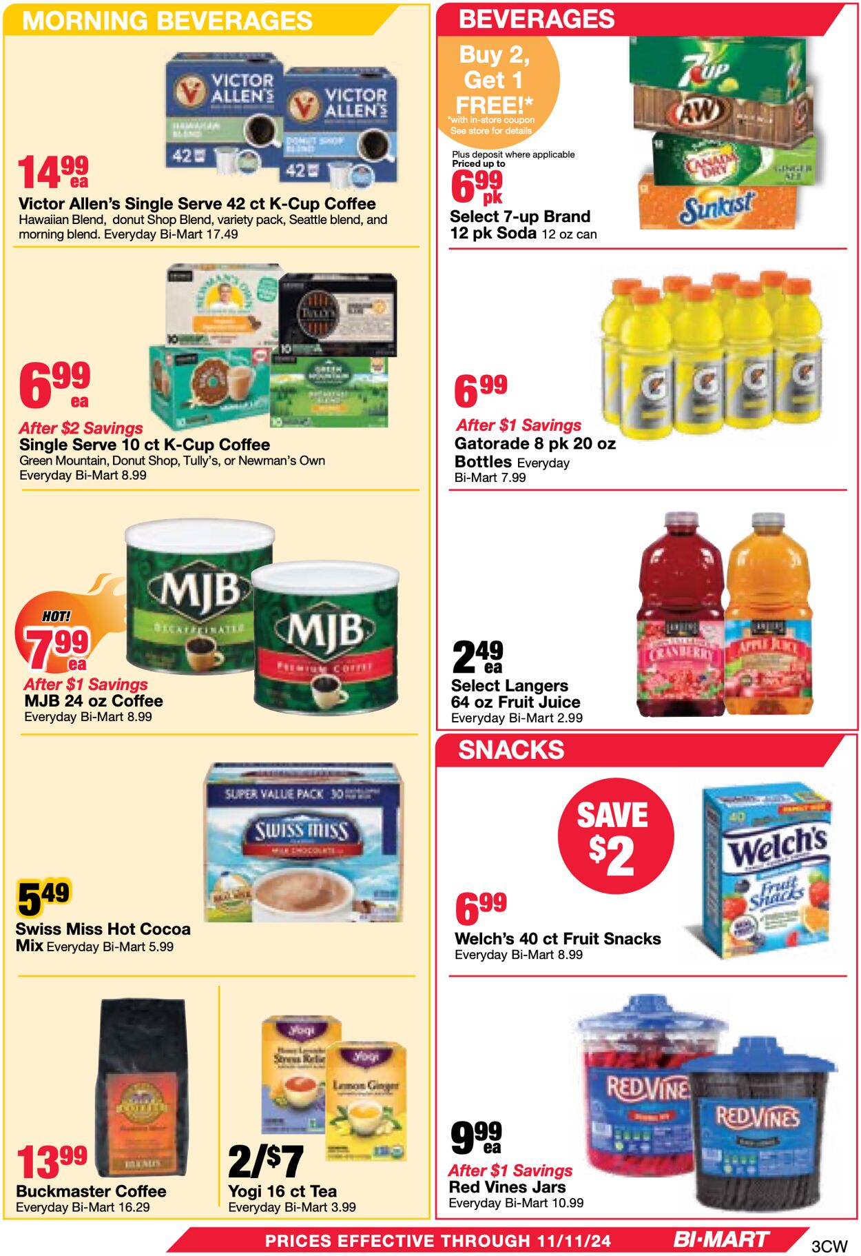 Weekly ad Bi-Mart 10/29/2024 - 11/11/2024