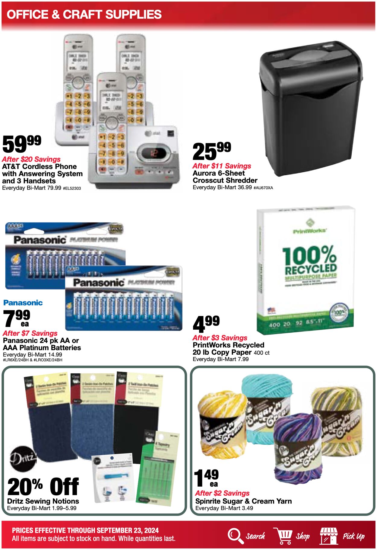 Weekly ad Bi-Mart 09/17/2024 - 09/23/2024