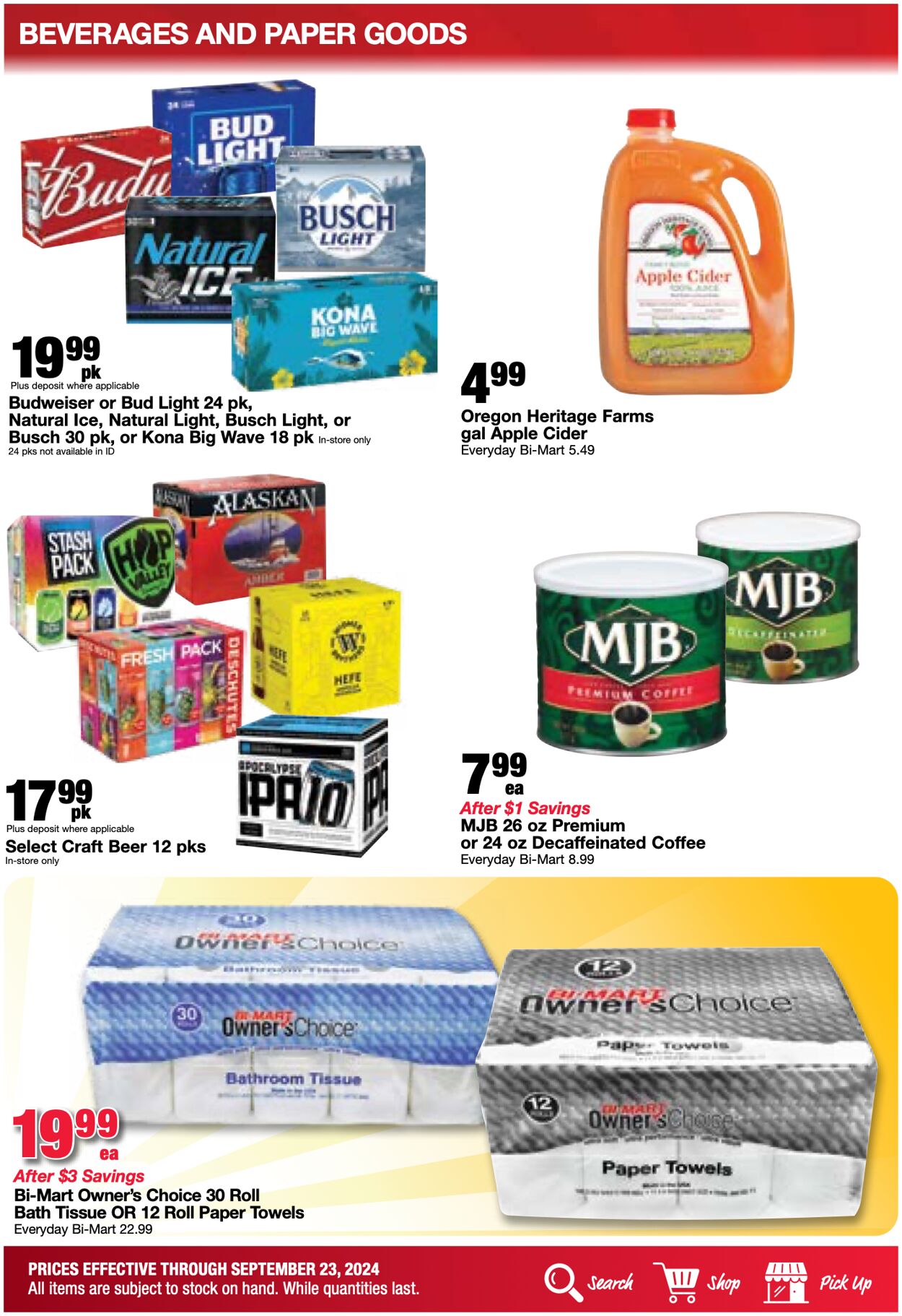 Weekly ad Bi-Mart 09/17/2024 - 09/23/2024