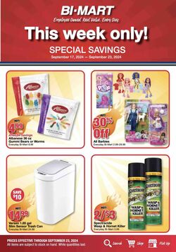 Weekly ad Bi-Mart 10/08/2024 - 10/14/2024