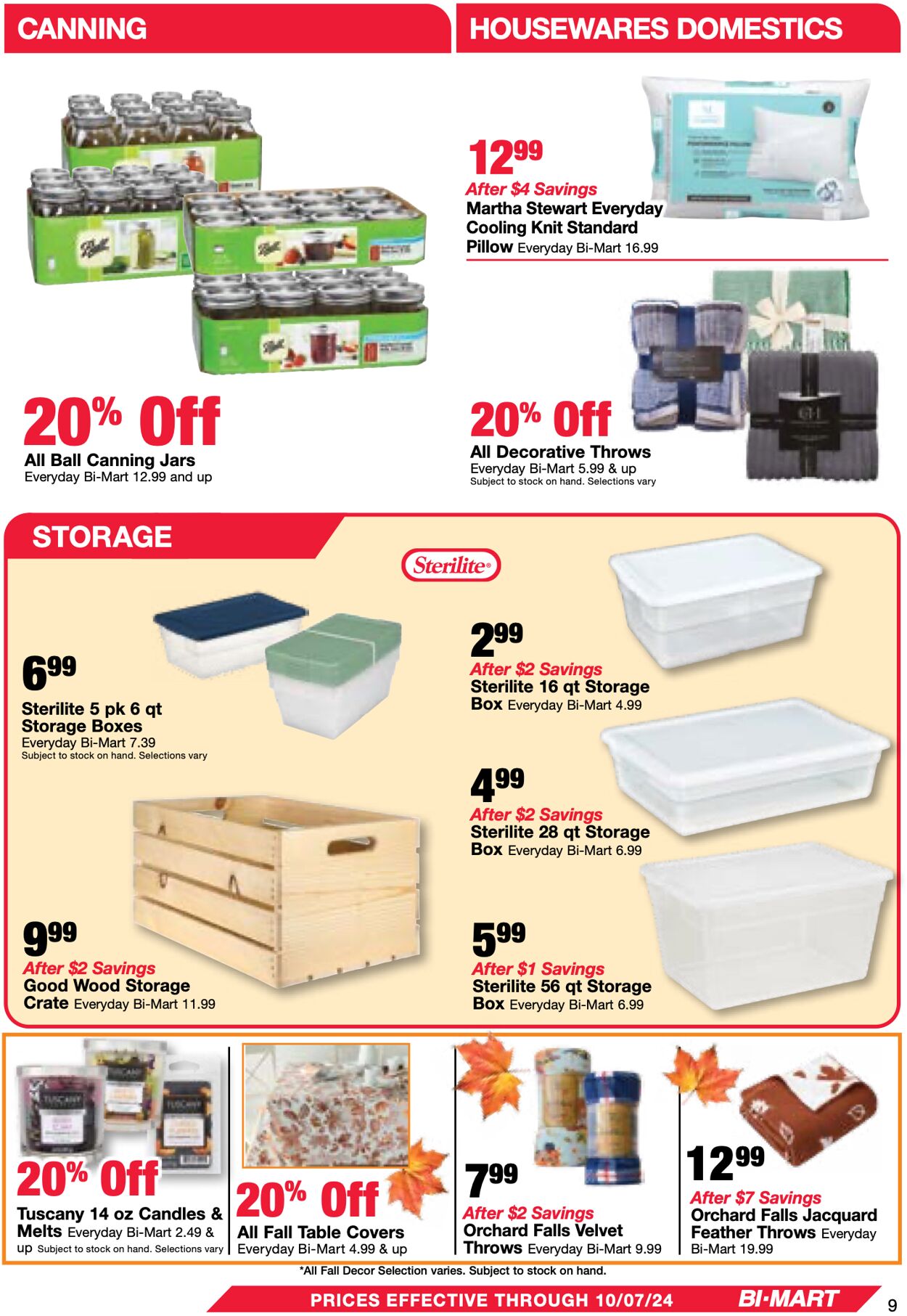 Weekly ad Bi-Mart 09/24/2024 - 10/07/2024