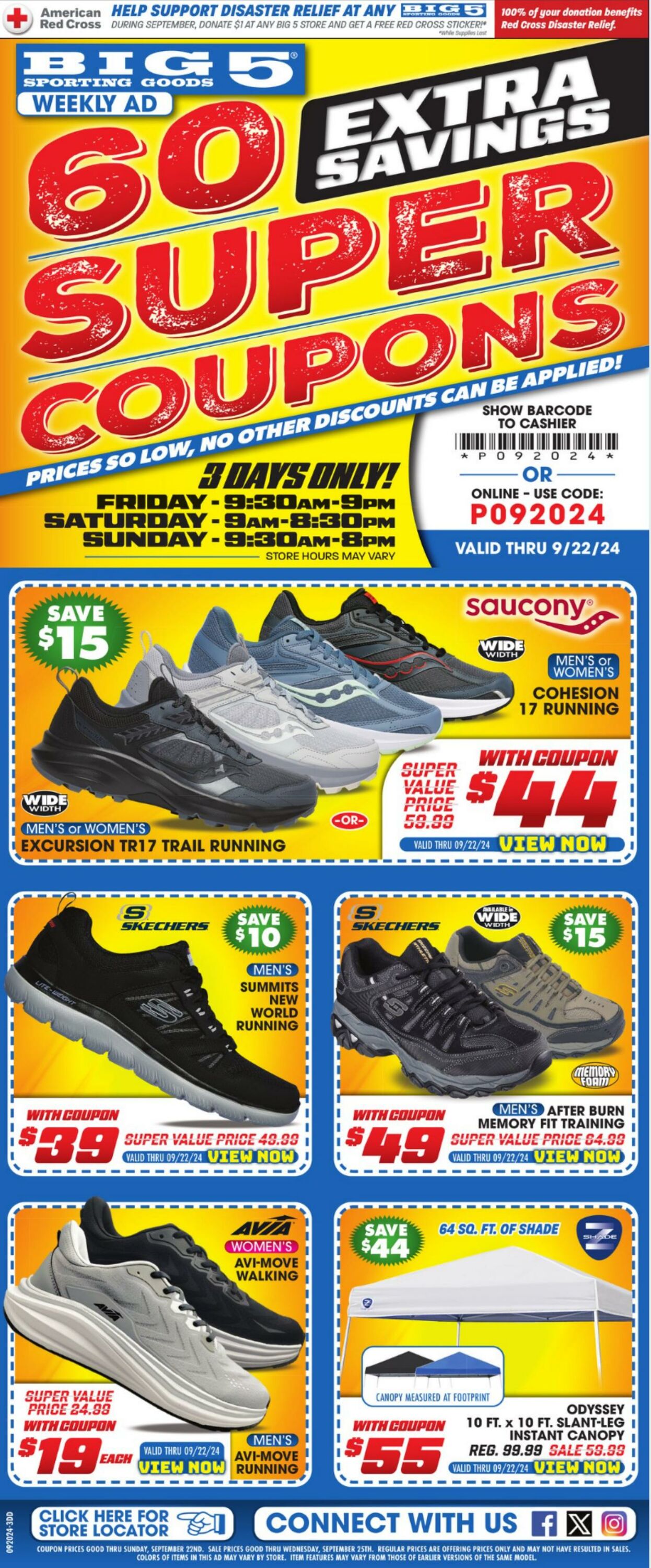 Weekly ad Big  5 09/20/2024 - 09/22/2024