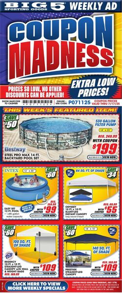 Weekly ad Big  5 07/11/2025 - 07/17/2025