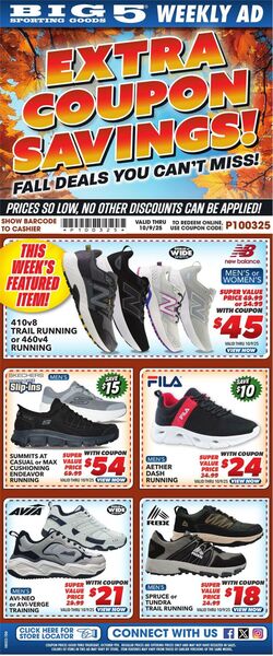 Weekly ad Big  5 10/03/2025 - 10/09/2025