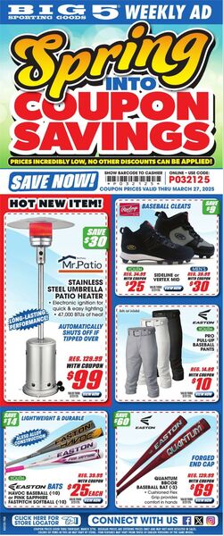 Weekly ad Big  5 03/21/2025 - 03/28/2025