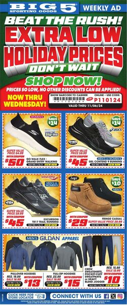 Weekly ad Big  5 11/01/2024 - 11/06/2024