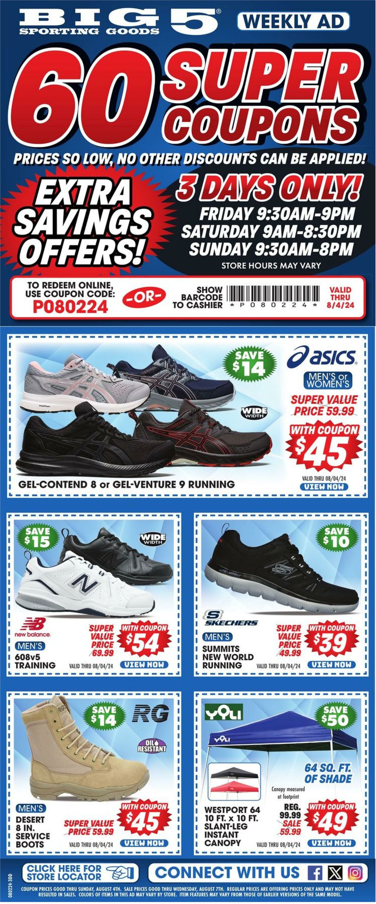 Weekly ad Big  5 08/02/2024 - 08/11/2024