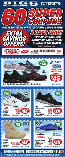 Weekly ad Big  5 09/20/2024 - 09/22/2024