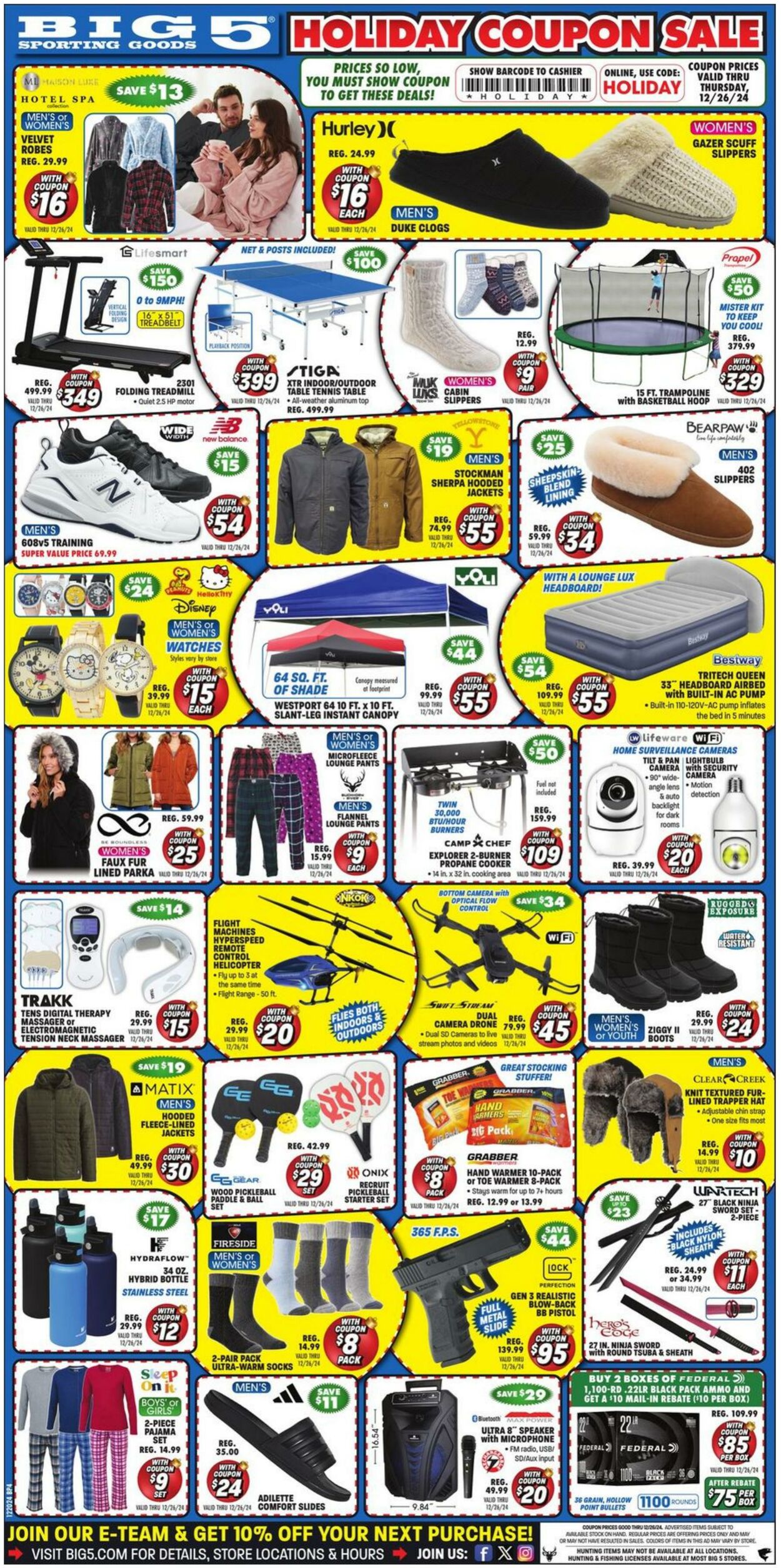 Weekly ad Big  5 12/20/2024 - 12/26/2024