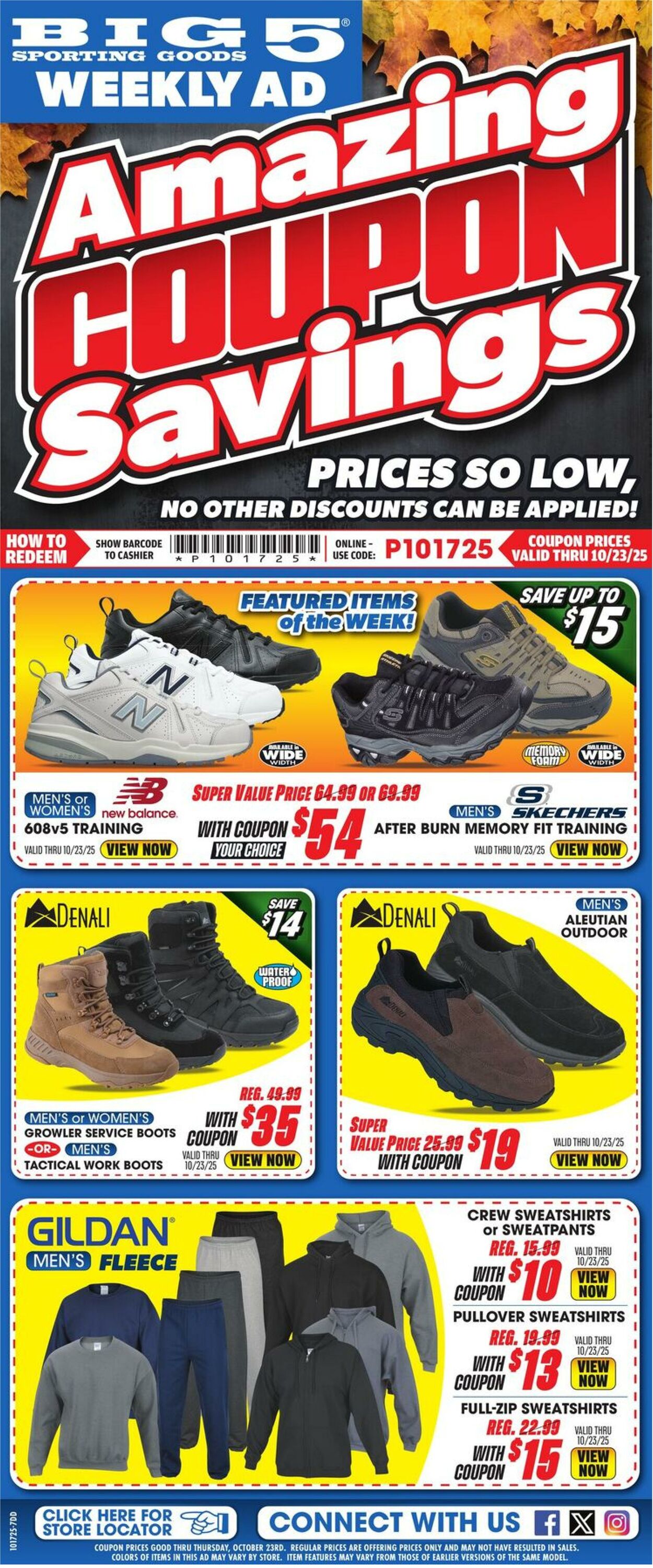 Weekly ad Big  5 10/17/2025 - 10/23/2025