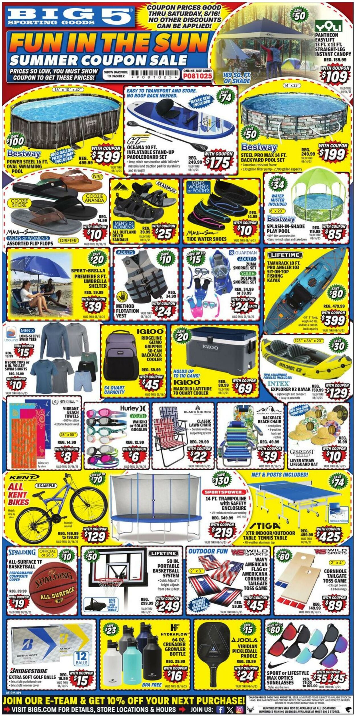 Weekly ad Big  5 08/10/2025 - 08/16/2025