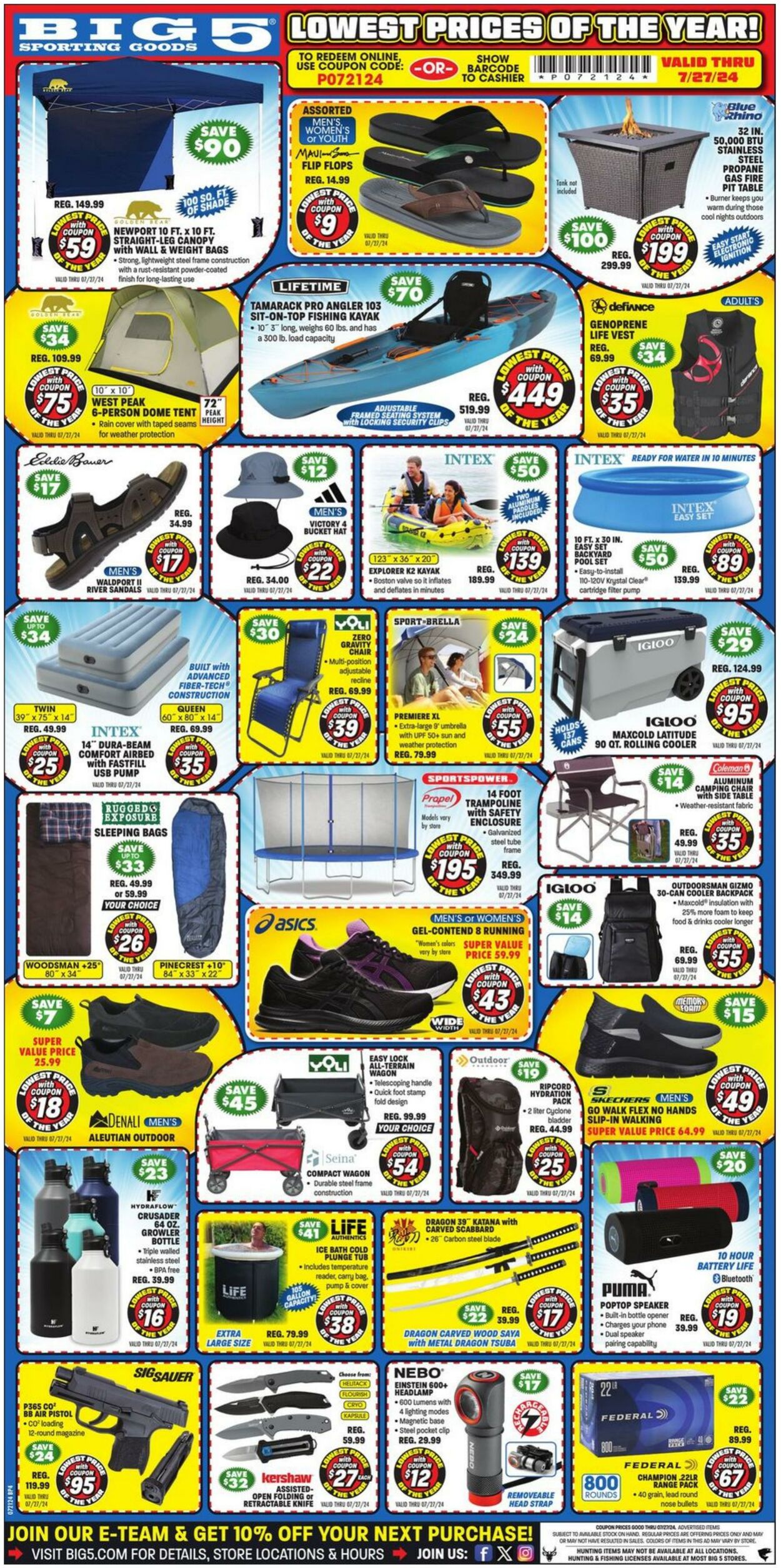 Weekly ad Big  5 07/21/2024 - 07/27/2024