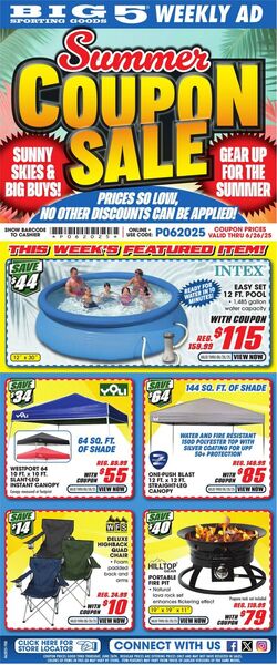 Weekly ad Big  5 06/20/2025 - 06/26/2025