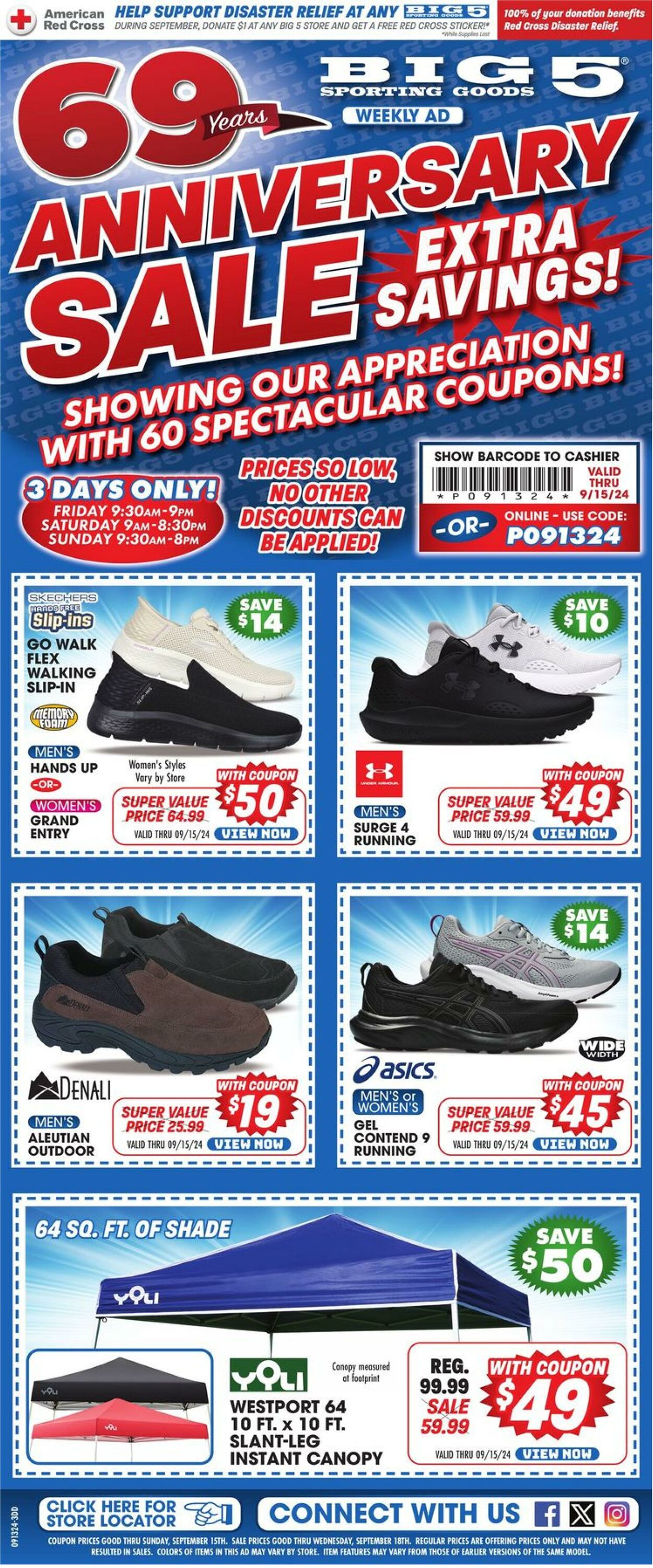 Weekly ad Big  5 09/13/2024 - 09/15/2024