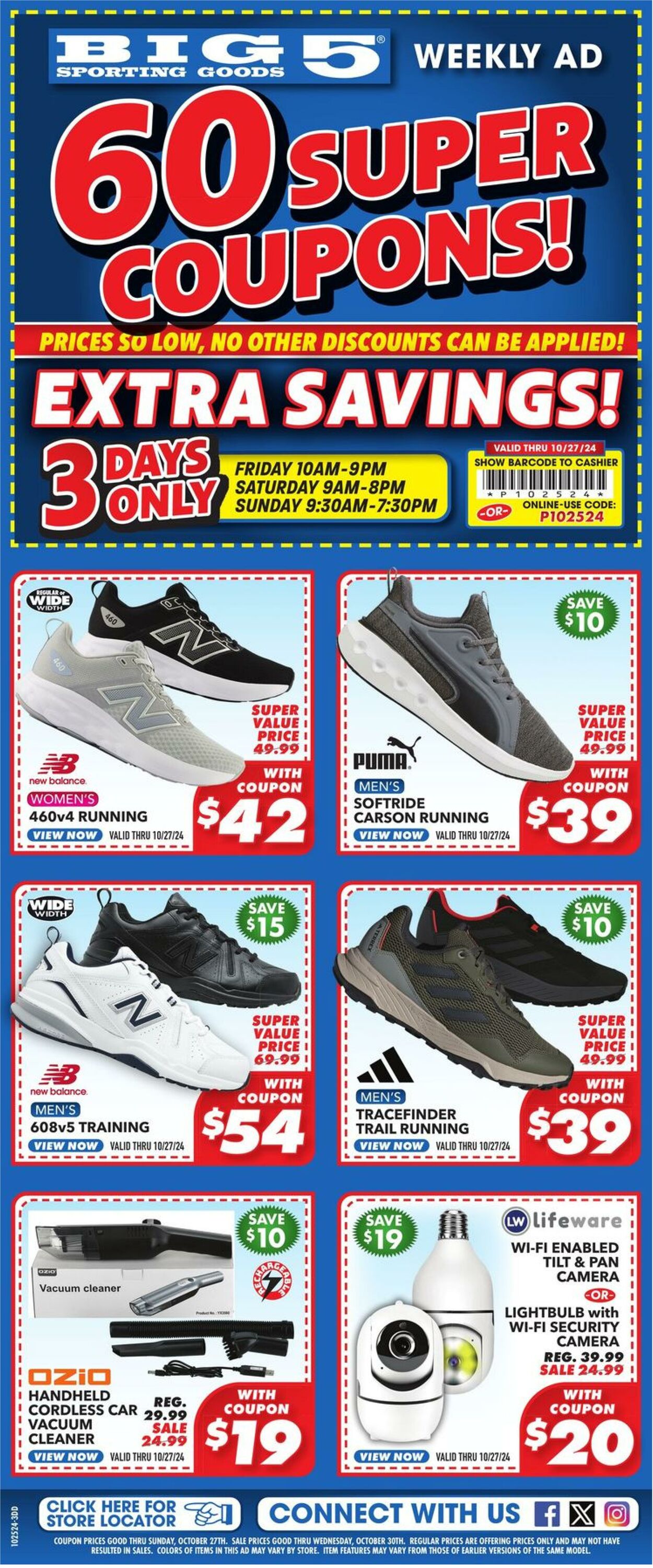 Weekly ad Big  5 10/25/2024 - 10/27/2024