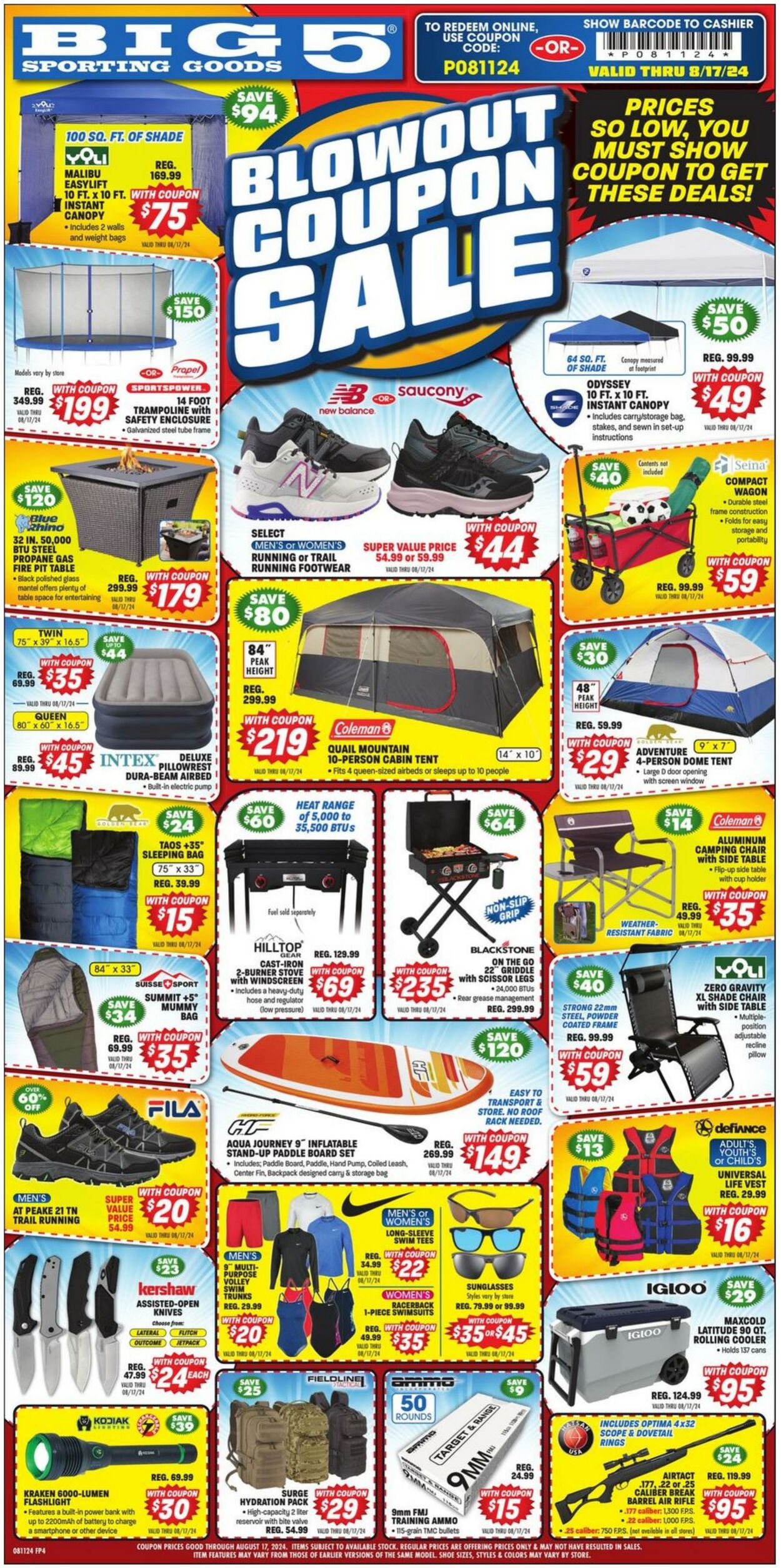 Weekly ad Big  5 08/11/2024 - 08/17/2024