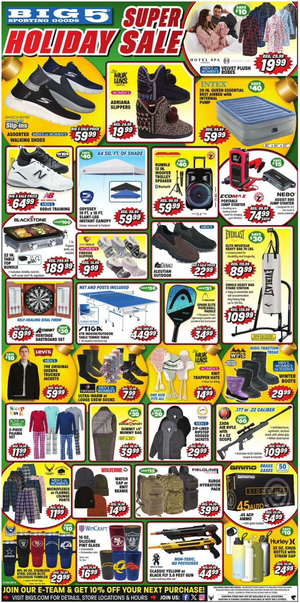 Weekly ad Big  5 12/17/2024 - 12/26/2024