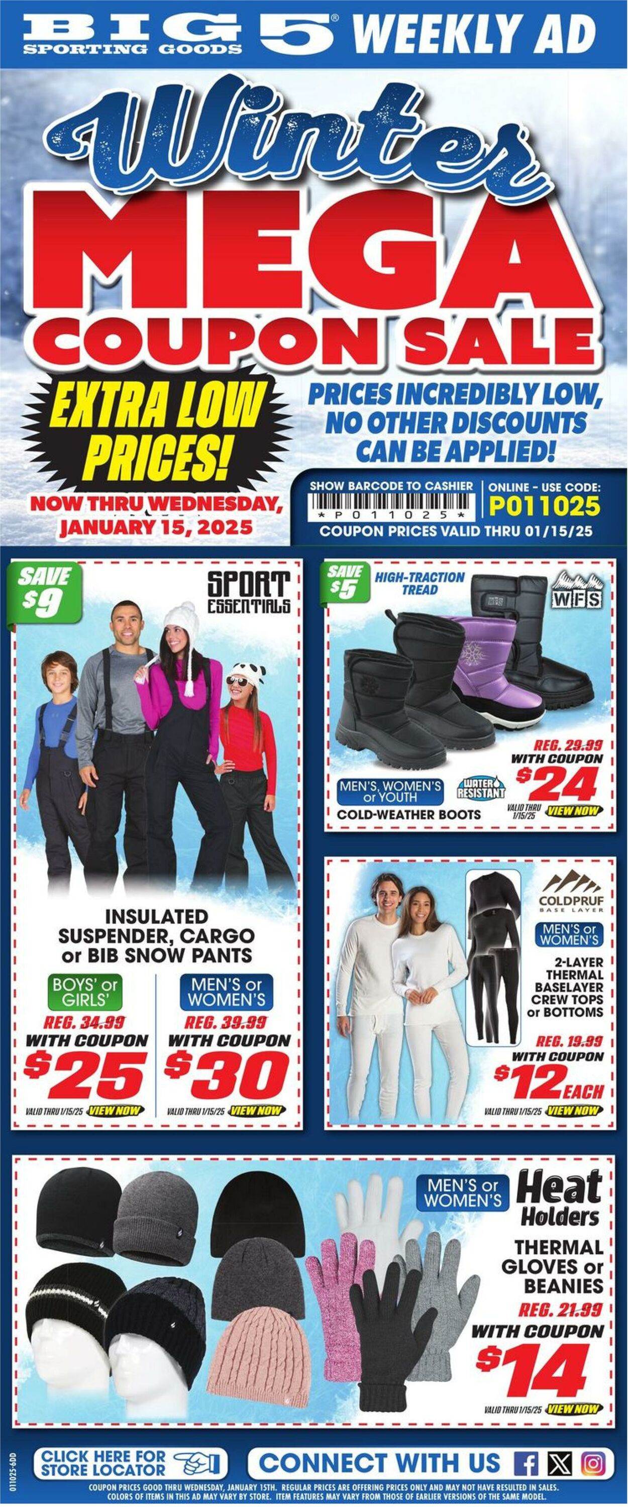 Weekly ad Big  5 01/10/2025 - 01/15/2025