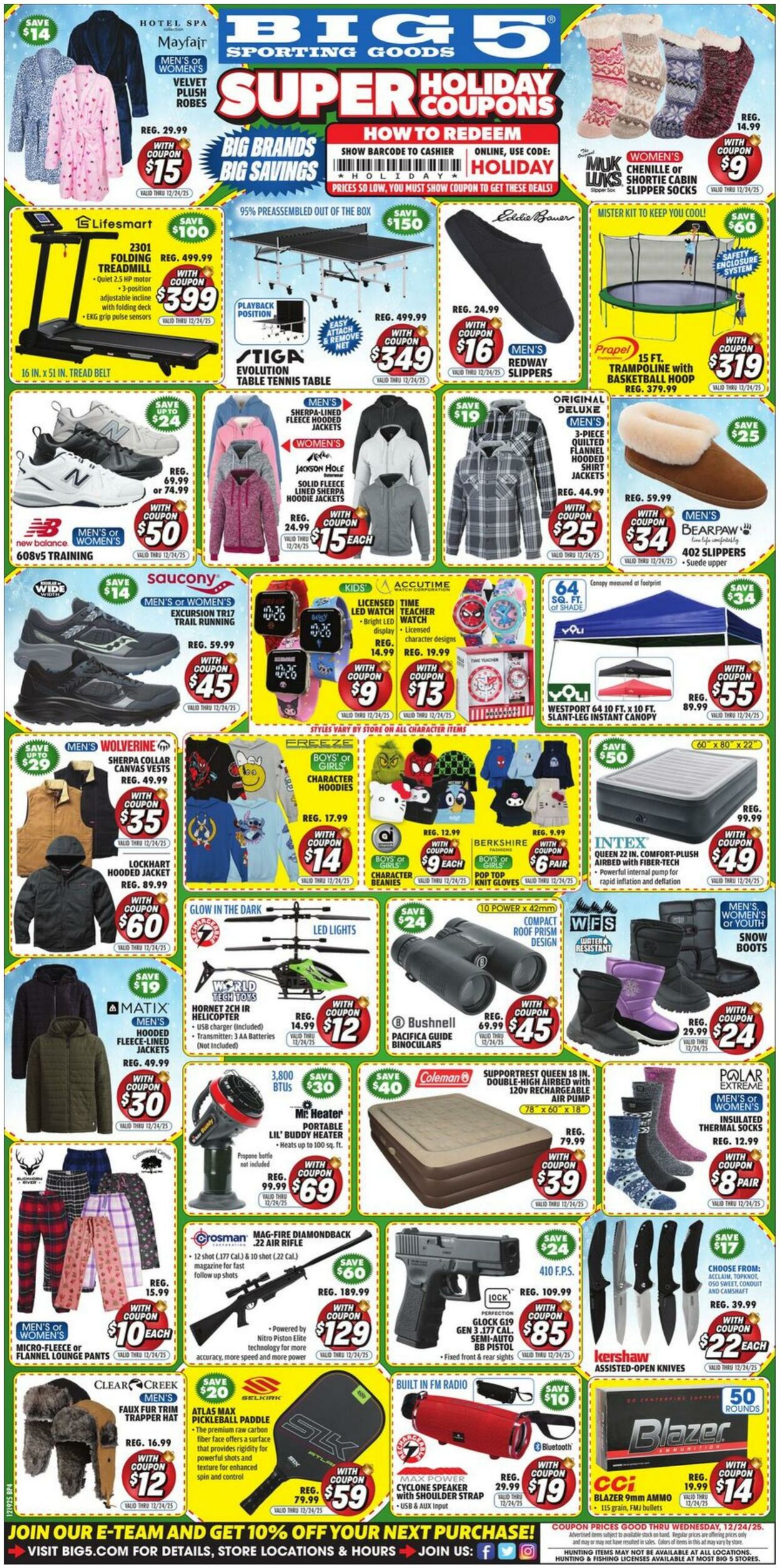 Weekly ad Big  5 12/19/2025 - 12/24/2025