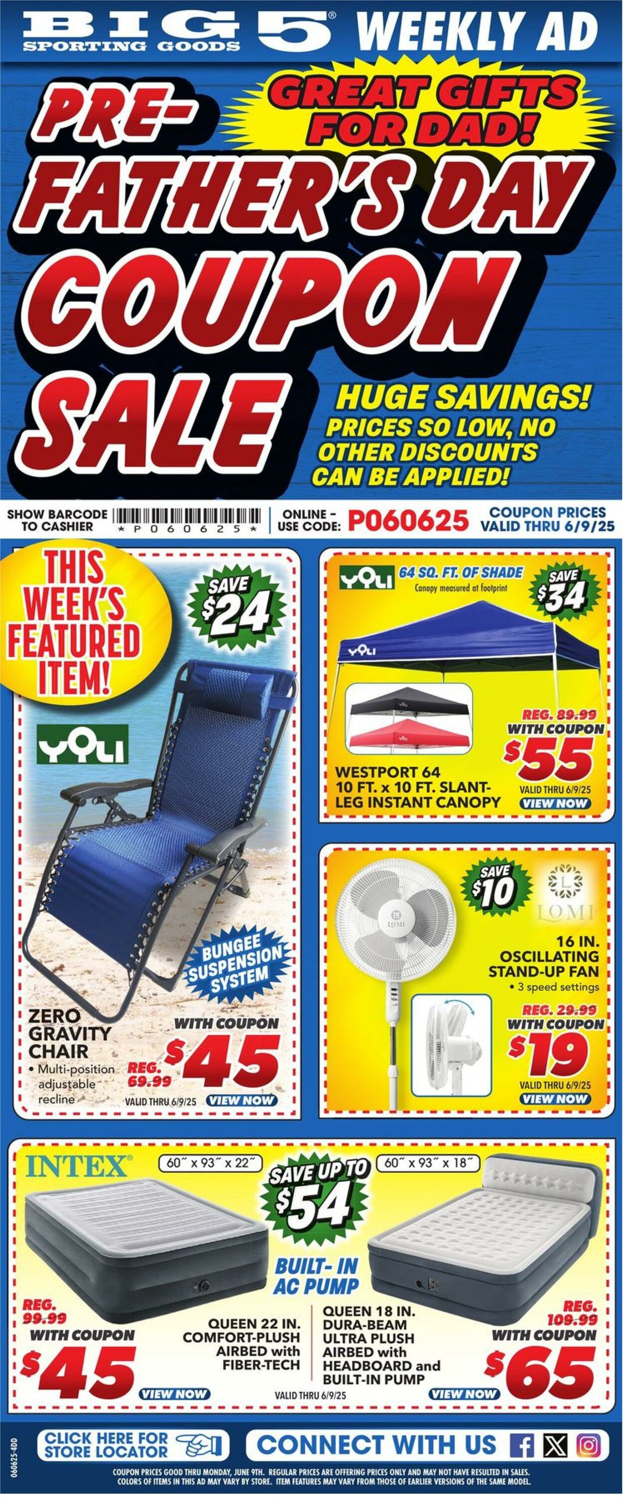 Weekly ad Big  5 06/06/2025 - 06/09/2025