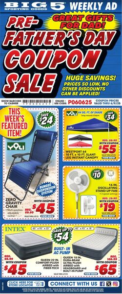 Weekly ad Big  5 06/06/2025 - 06/09/2025