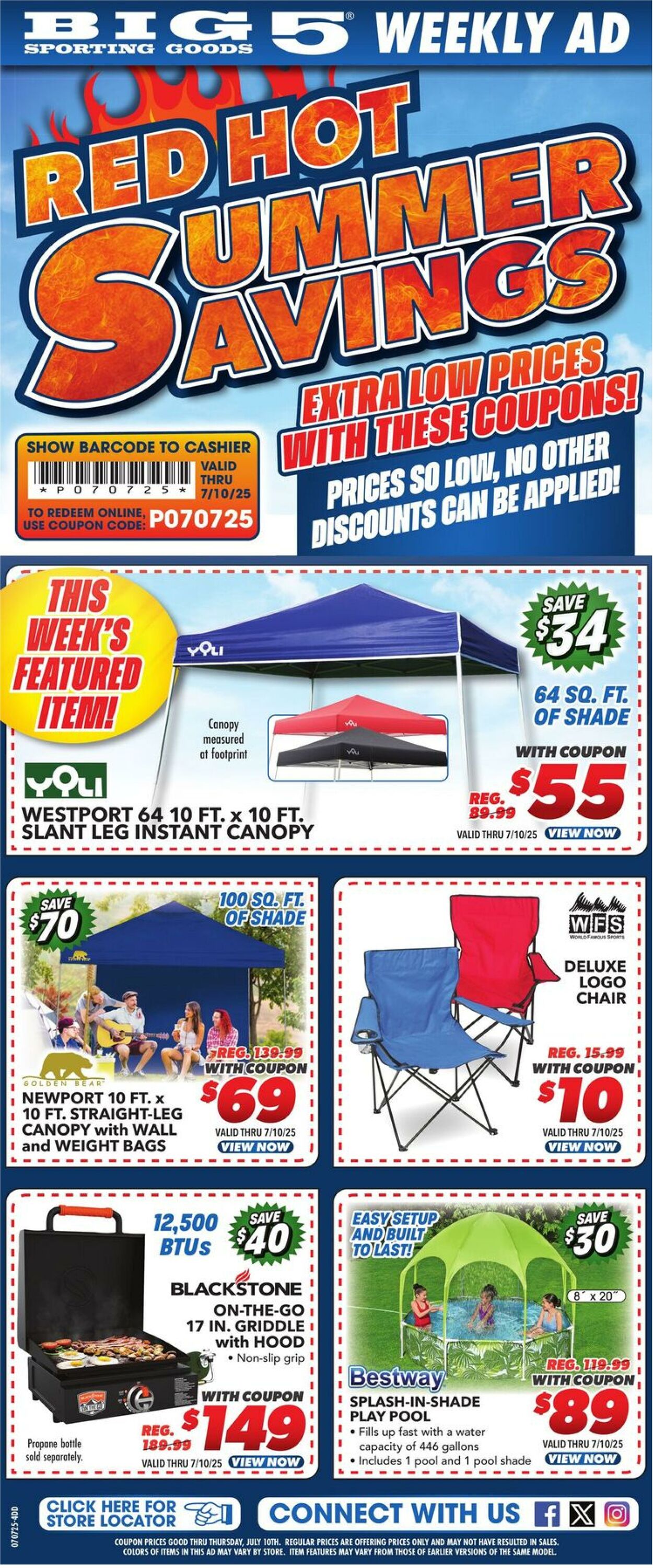 Weekly ad Big  5 07/07/2025 - 07/10/2025