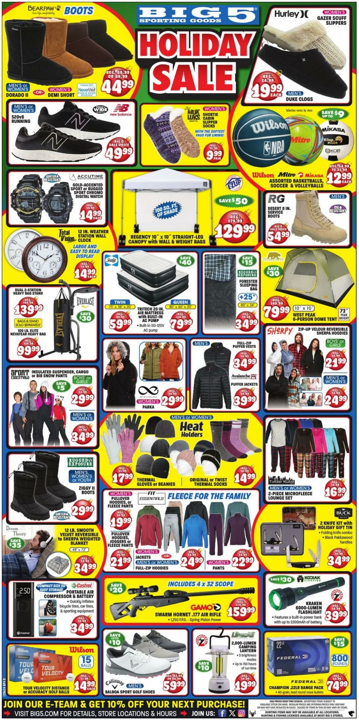 Weekly ad Big  5 12/10/2024 - 12/26/2024