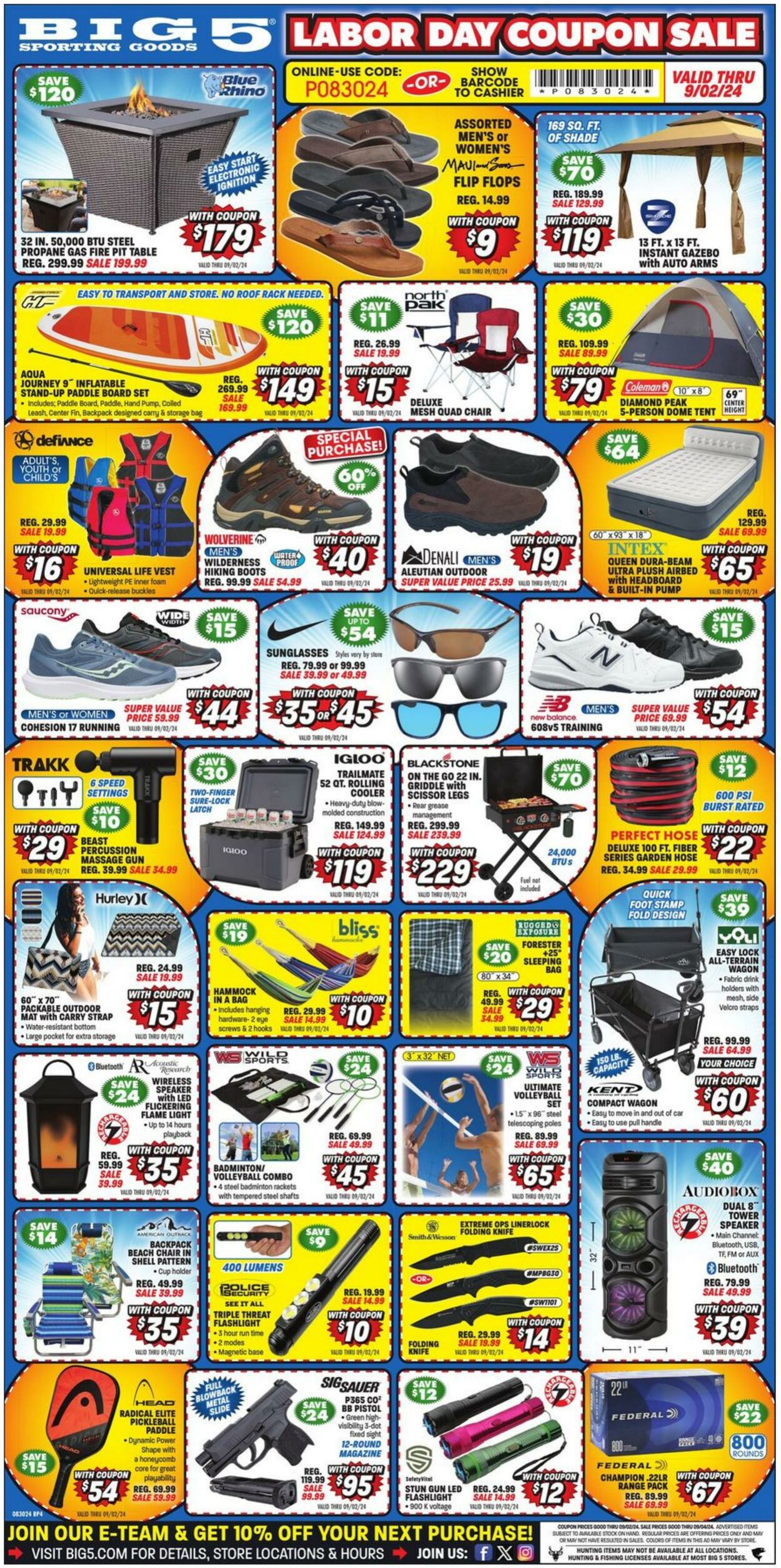 Weekly ad Big  5 08/30/2024 - 09/02/2024