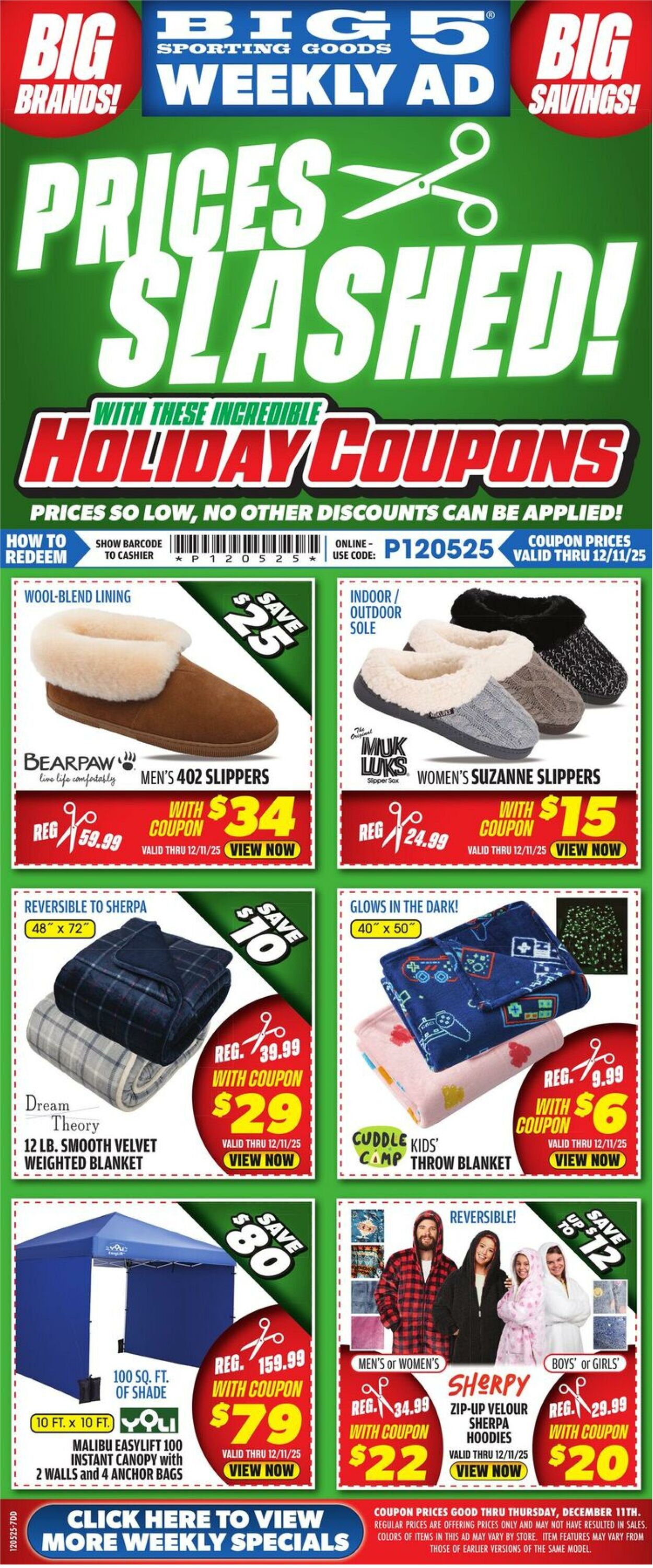 Weekly ad Big  5 12/05/2025 - 12/11/2025