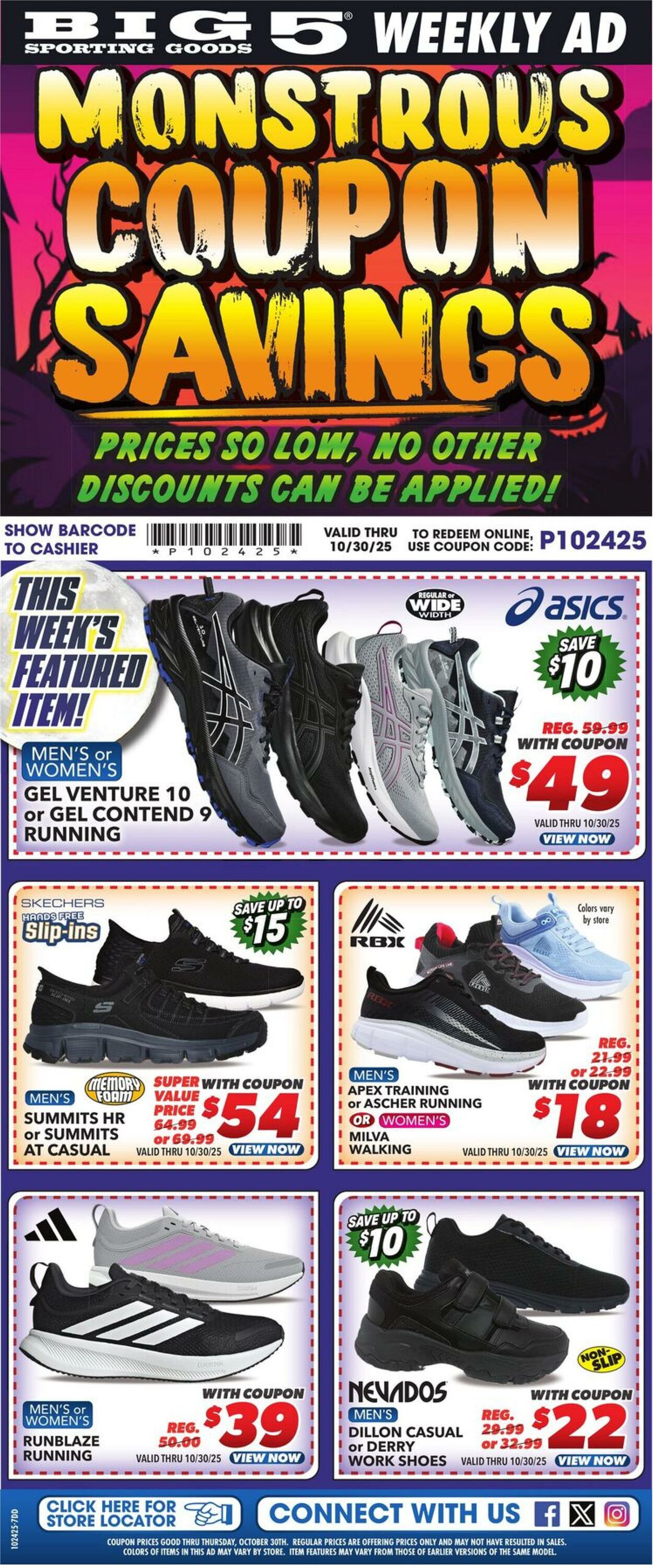 Weekly ad Big  5 10/24/2025 - 10/30/2025