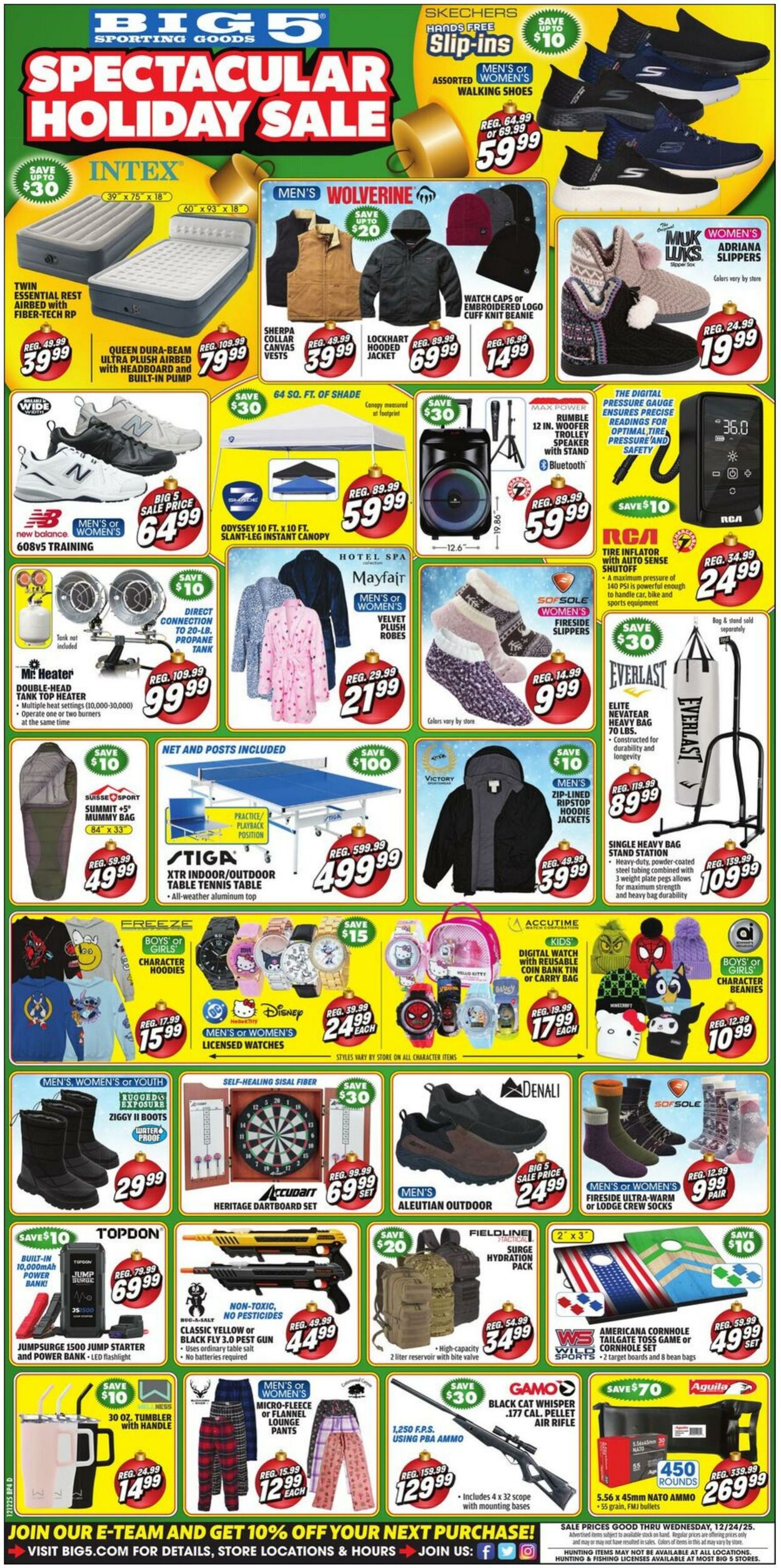 Weekly ad Big  5 12/16/2025 - 12/24/2025