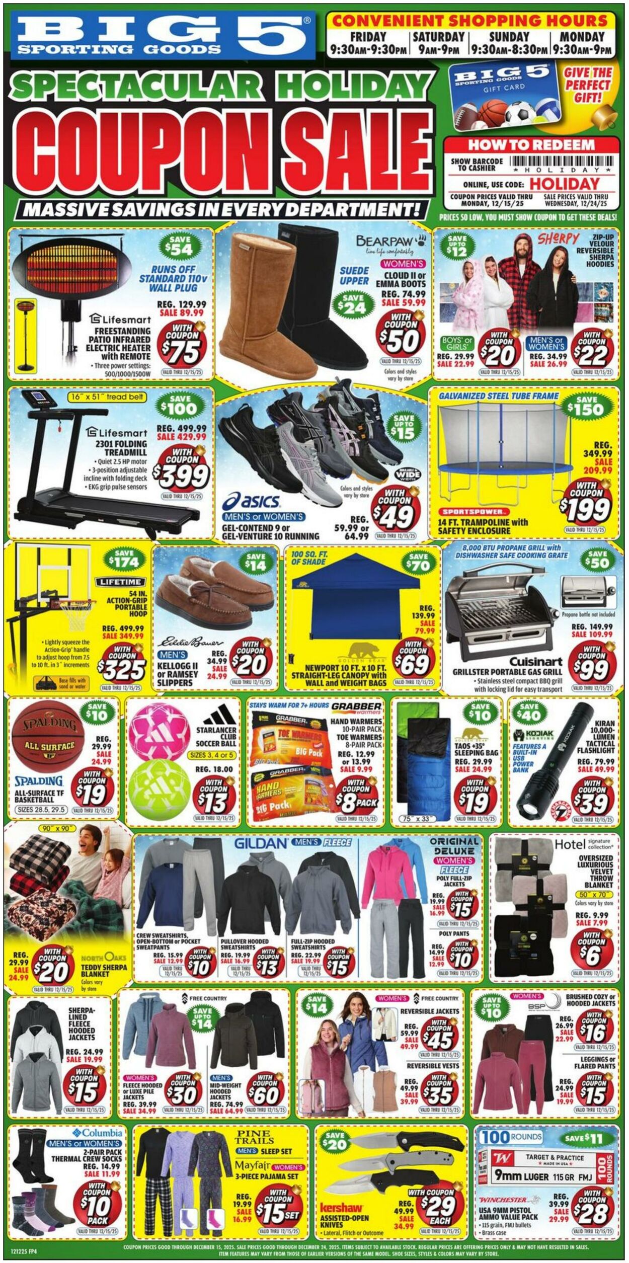 Weekly ad Big  5 12/12/2025 - 12/15/2025