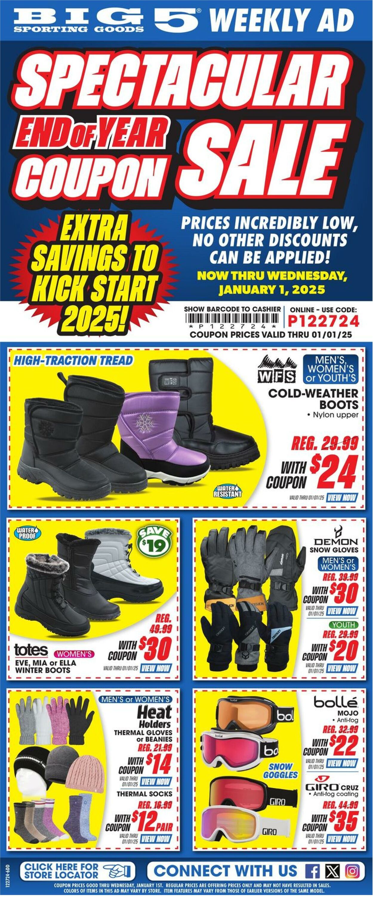 Weekly ad Big  5 12/27/2024 - 01/01/2025