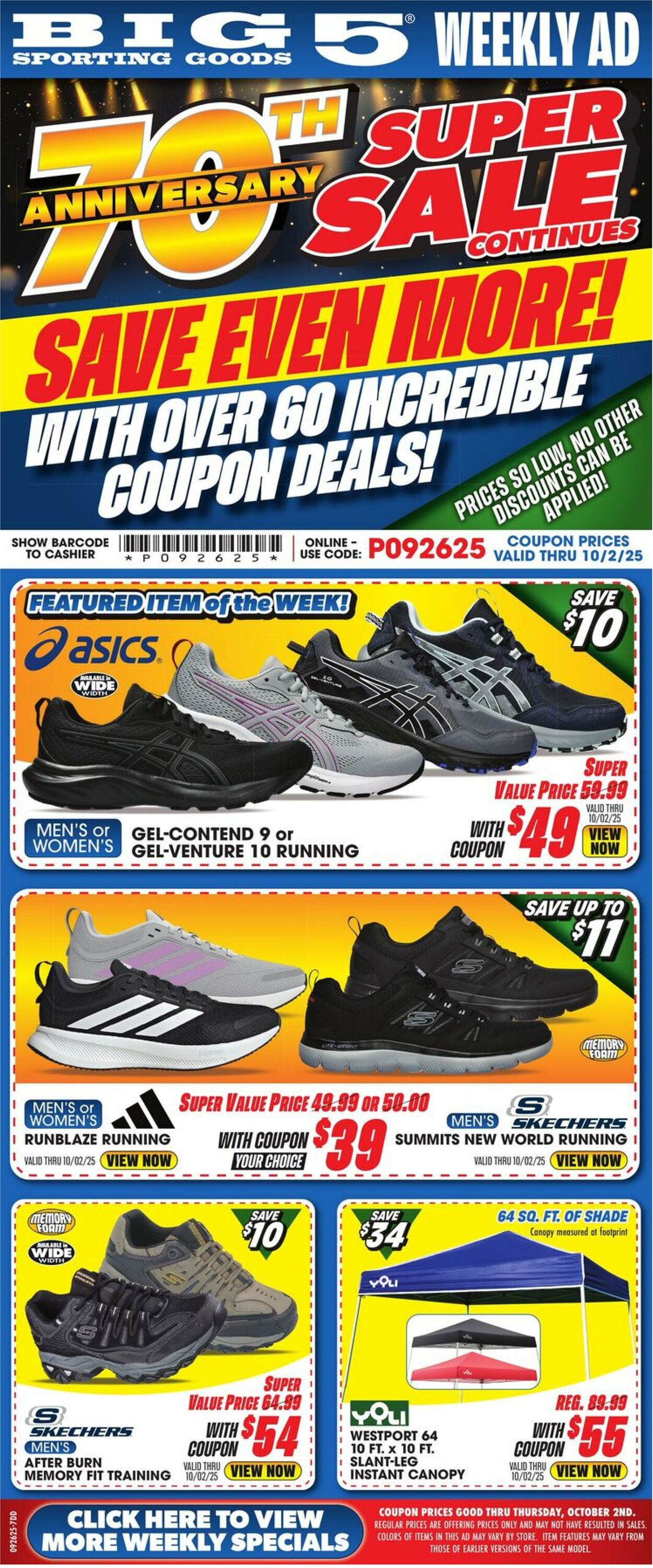 Weekly ad Big  5 09/26/2025 - 10/02/2025