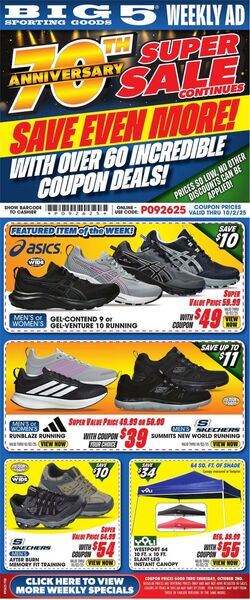 Weekly ad Big  5 09/26/2025 - 10/02/2025