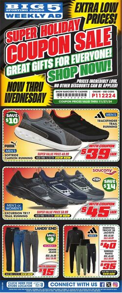 Weekly ad Big  5 11/22/2024 - 11/27/2024